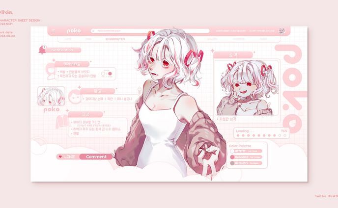 Character Sheet Design / poko