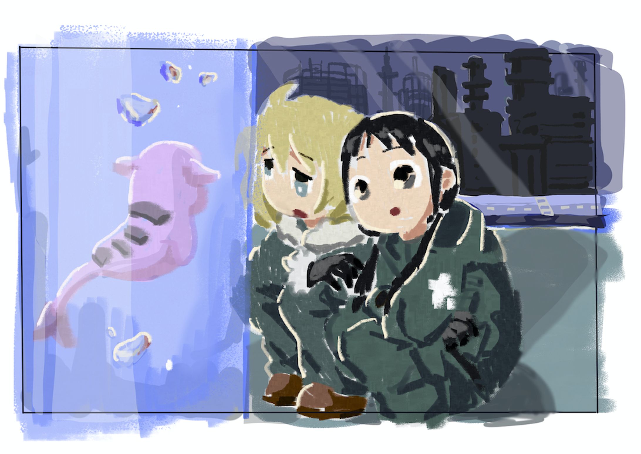 少女終末旅行ファンアート-1