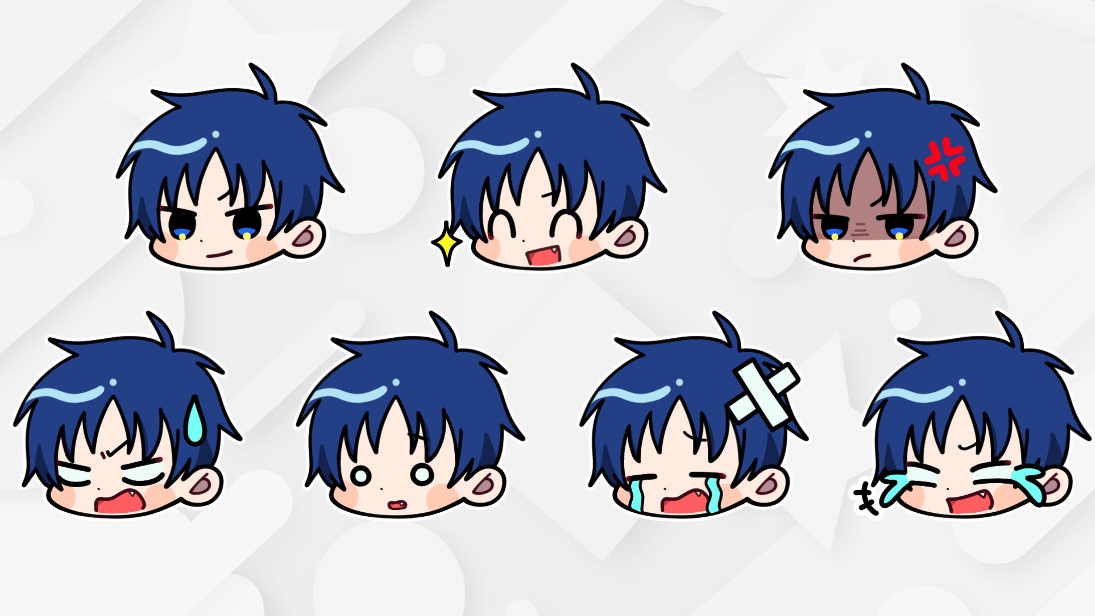 フルパワーアダルツ様 SDイラスト/表情差分-1