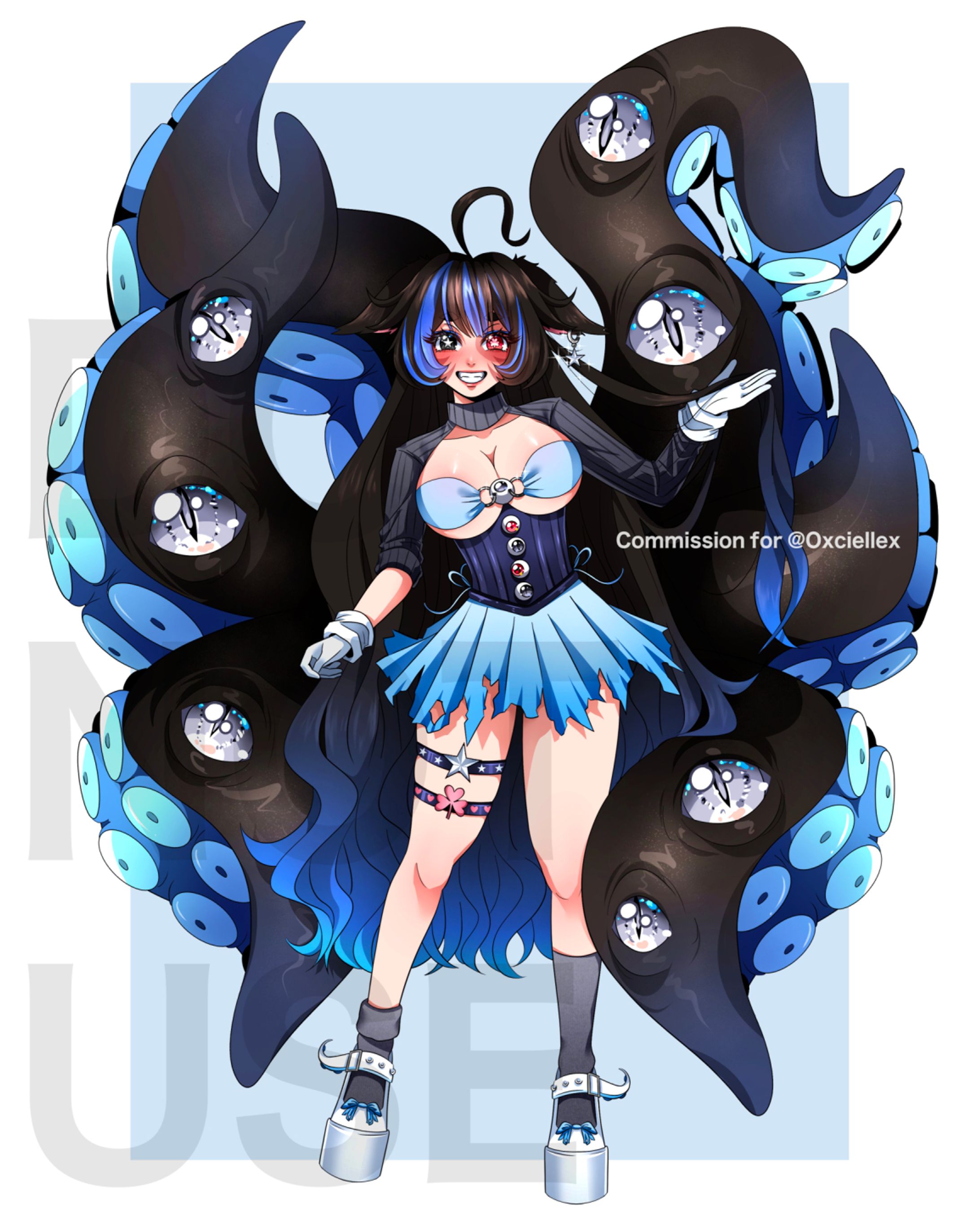 Commission for Oxciellex for her new model character/ outfit design-1