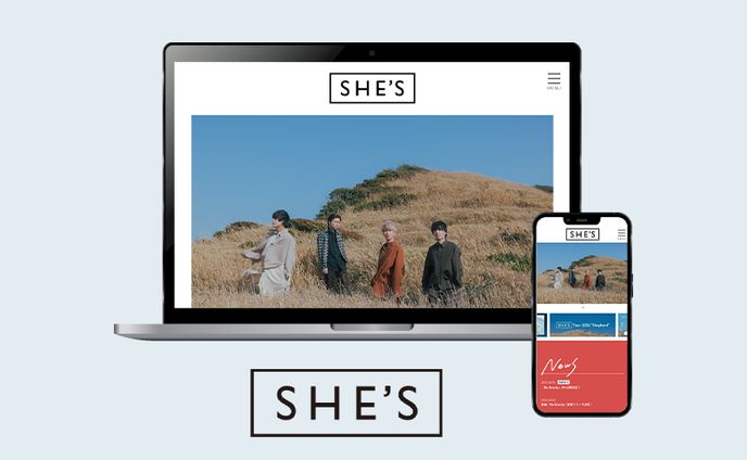 【Web】SHE'S Official Site