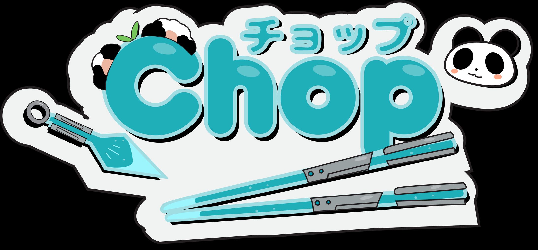 Chop panda logo design-1