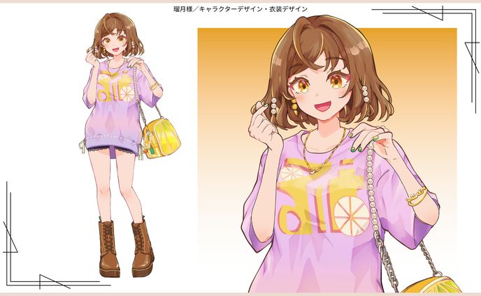 【お仕事】IRIAMライバー瑠月様　キャラクターデザイン