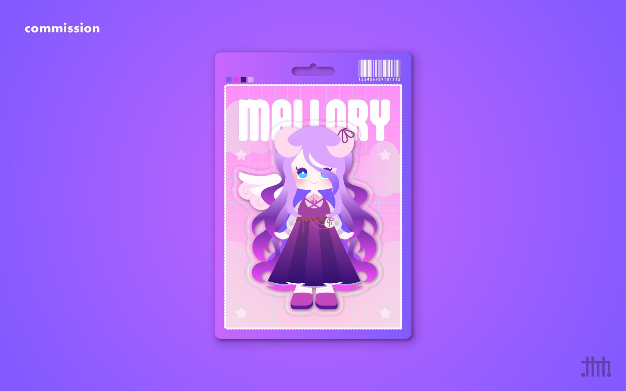 【skeb】Vtuber mallory lamb様 パッケージ風イラスト-1