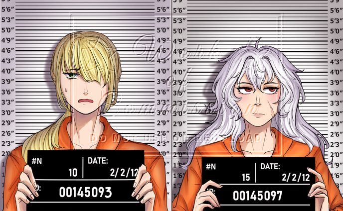 Artwork - Bust up, 2 characters, simple color 29/3/2025