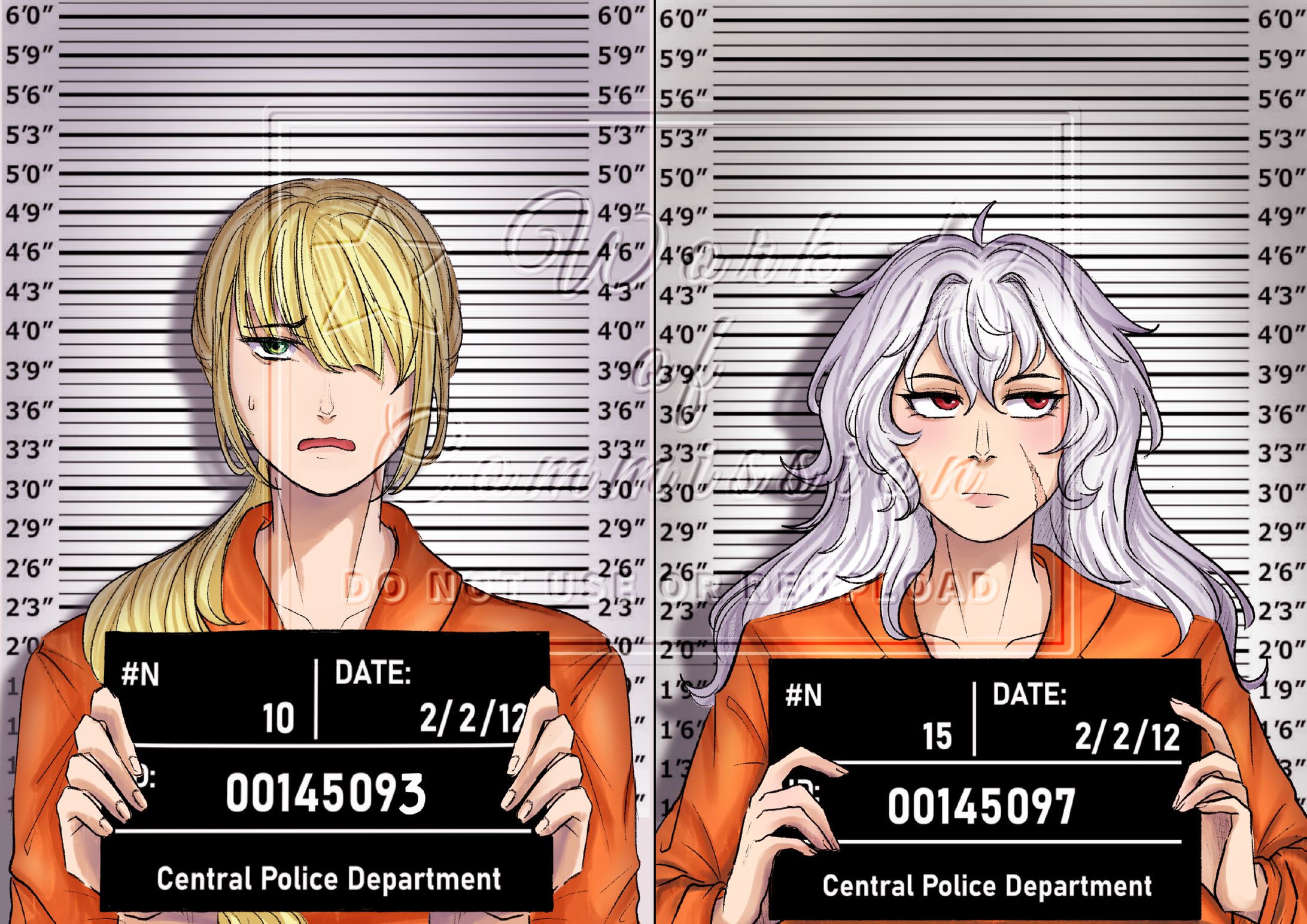 Artwork - Bust up, 2 characters, simple color 29/3/2025-1