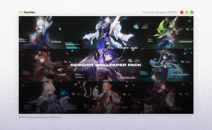 [Poster] Wallpaper Pack - Genshin Impact