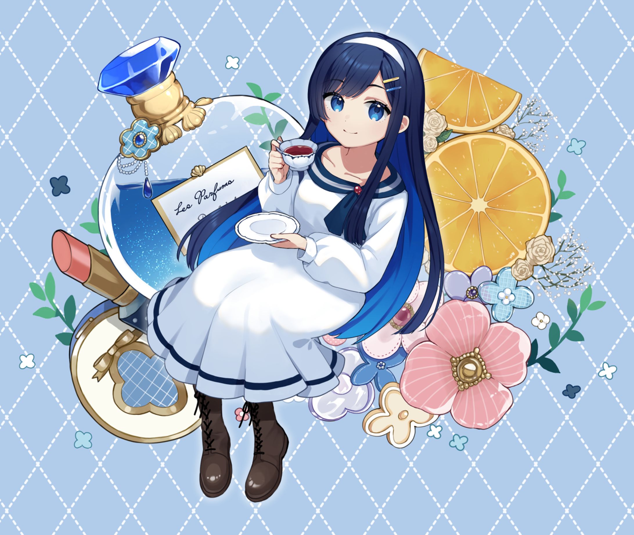MVイラスト「【双葉湊音】Les Parfums de L'Amour (Game Size)【CeVIO AI カバー】」-1