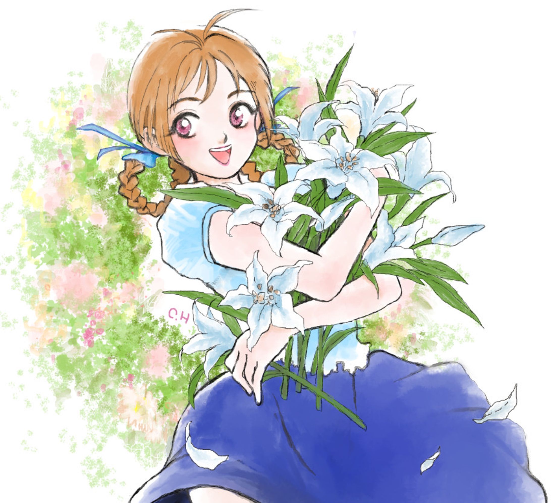 ポストカード用創作イラスト2018-1