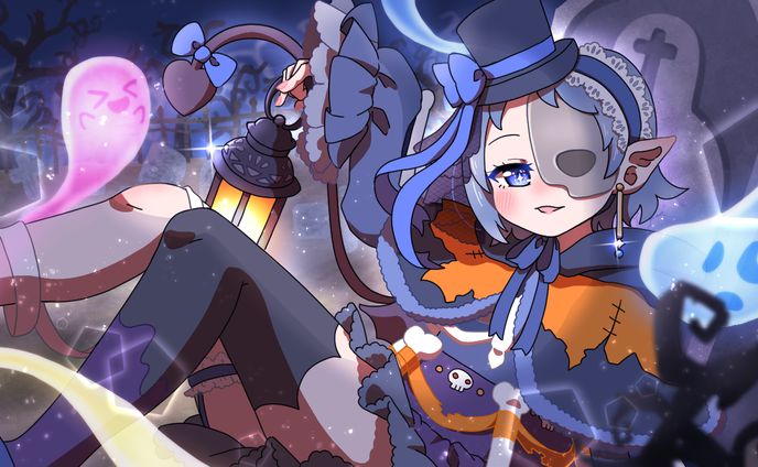ハロウィン　スケルトン