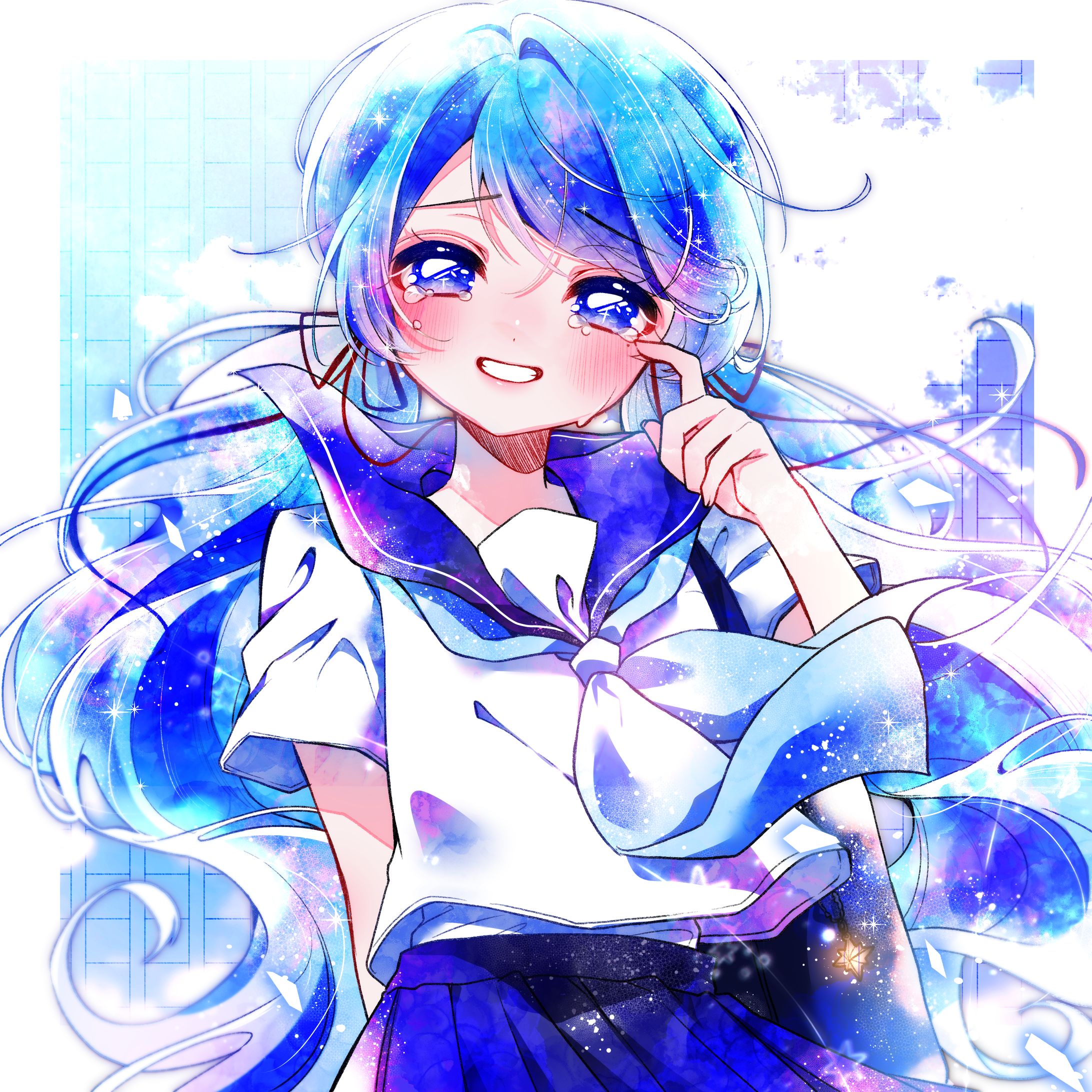 夏に透明/Twinfieldジャケットイラスト-1