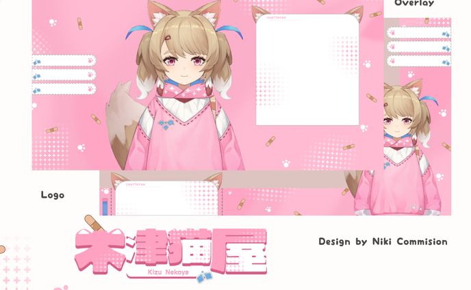 Overlay Gameplay and Just Chatting Kizu Nekoya