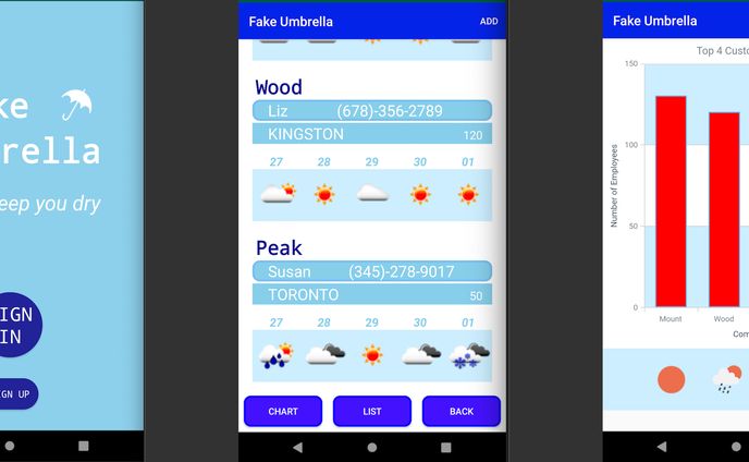 FakeUmbrella 5daysWeather 