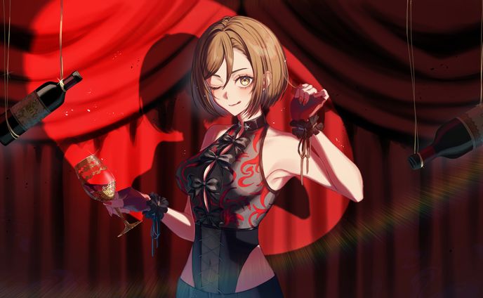 MEIKOカフェ　ドリンクホルダーイラスト描きおろし