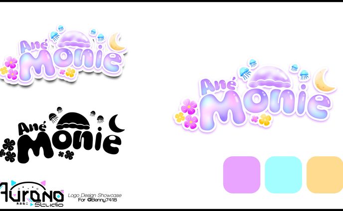 Ane Monie Vtuber Logo Design