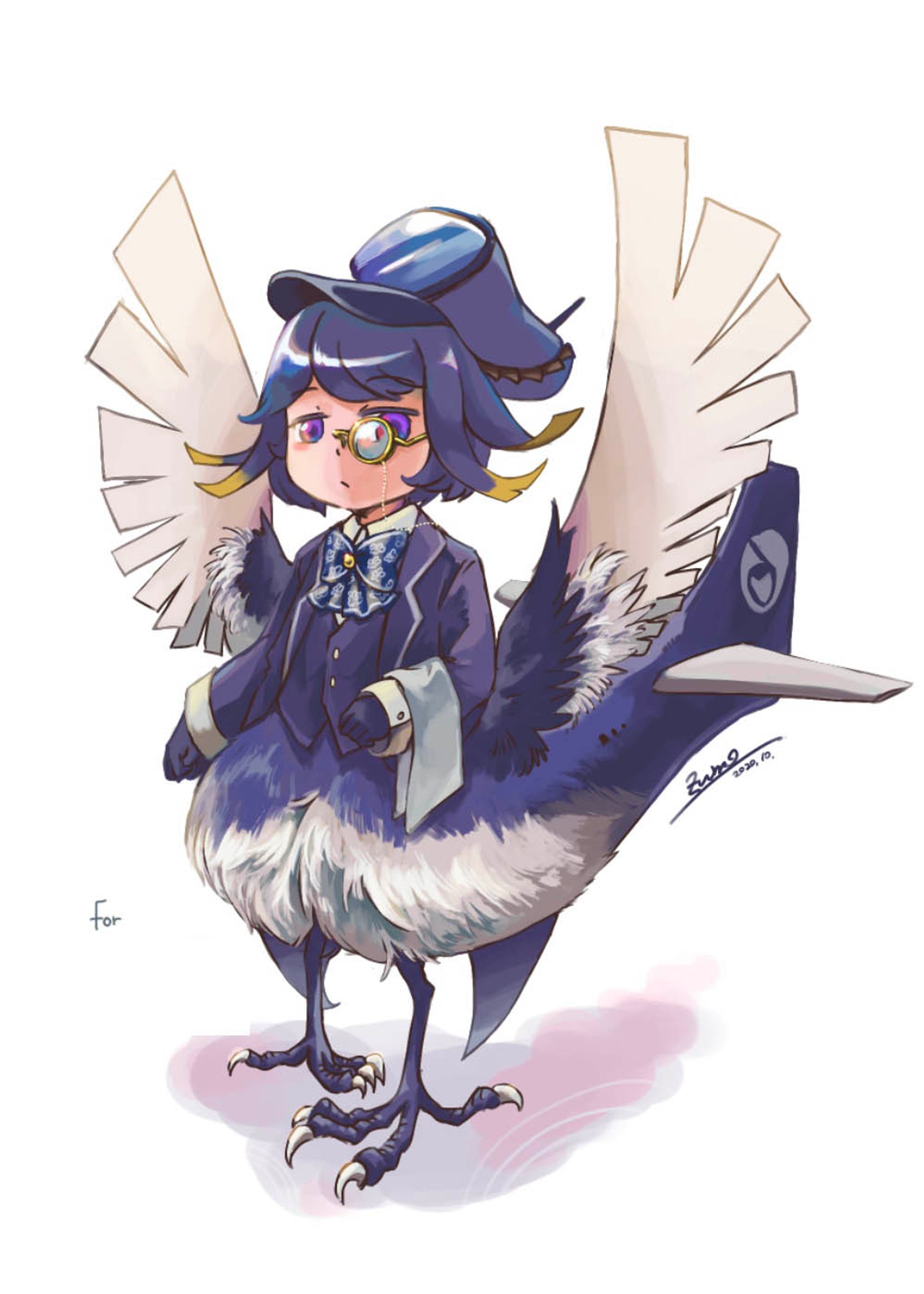 コミッション作品　P51 擬人化-1
