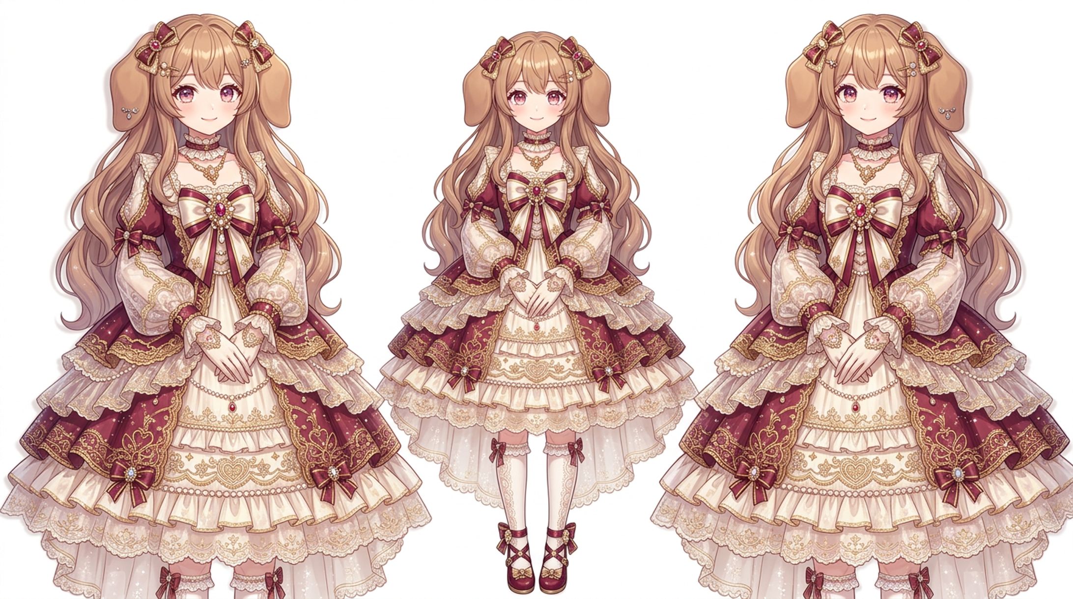 ダックスフンドの耳の女の子-1