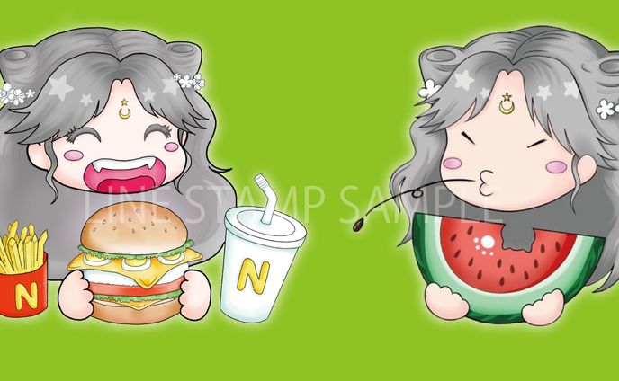 LINEスタンプのサンプル