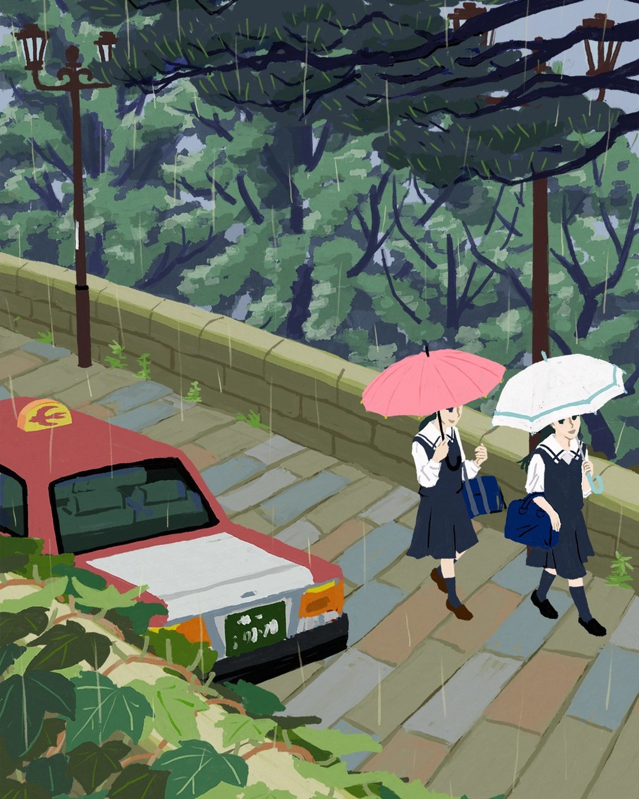 雨のオランダ坂-1