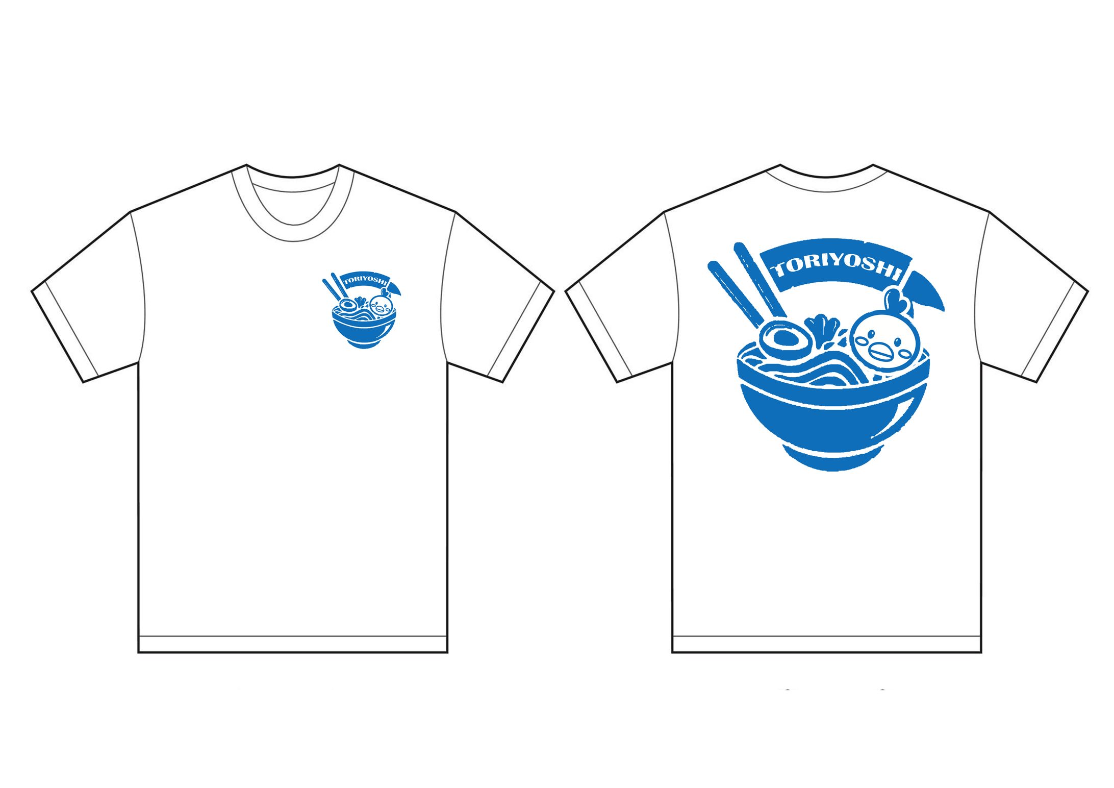 【実績】ラーメン屋さんのTシャツデザイン-1