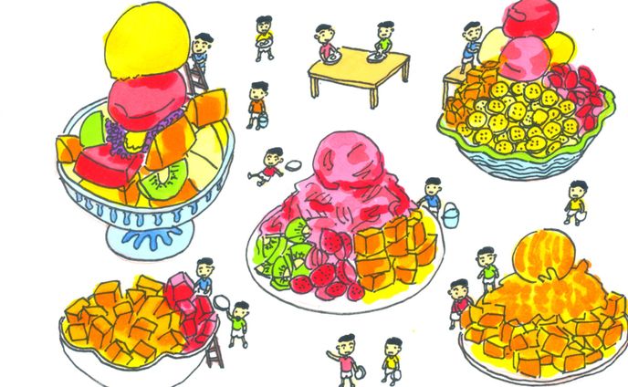 台湾スイーツと少年たち