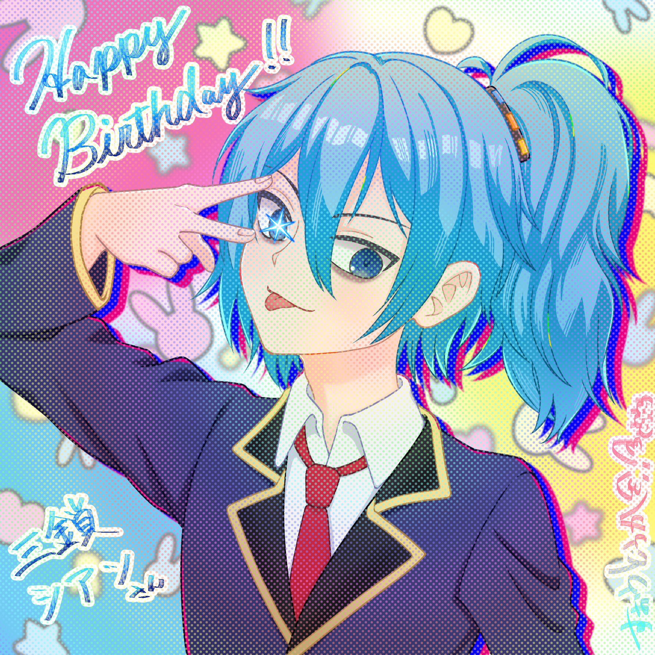 三鎖シアンさん誕生日ファンアート-1