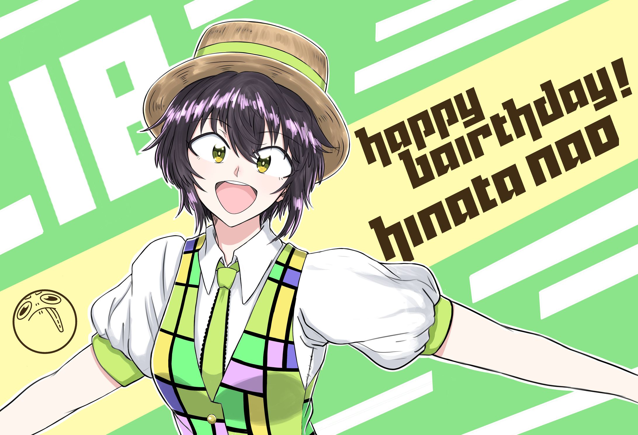 「えのぐ」ファンアート-2019年 日向奈央 誕生日イラスト-1