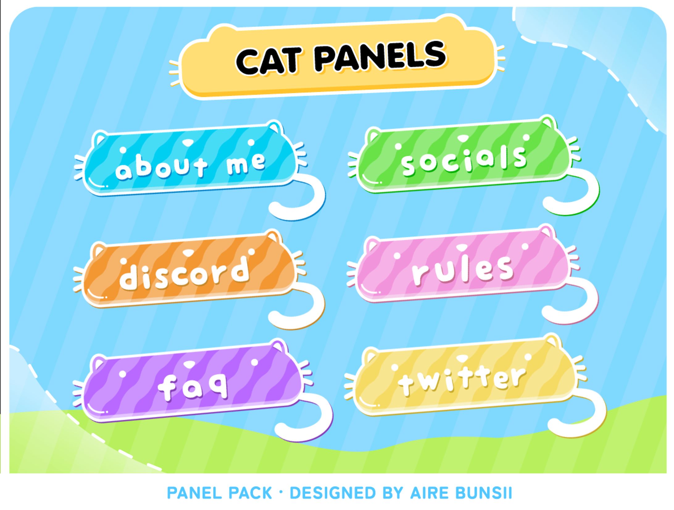 Cats - Twitch Panel Pack-1