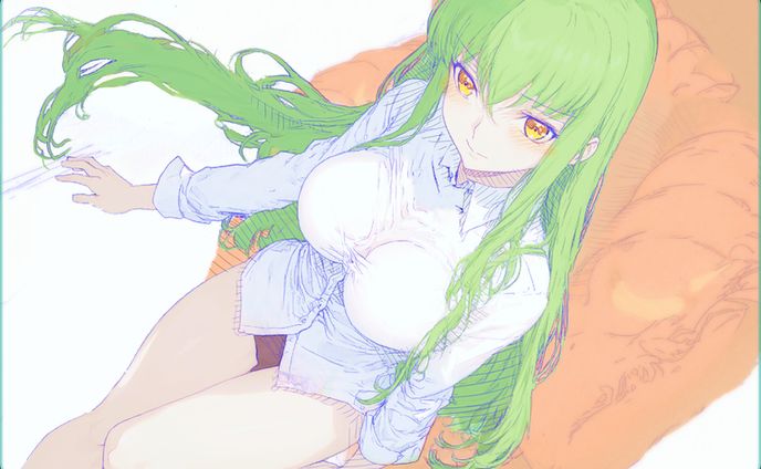 コードギアス『C.C.さん』【こねぬいの画集】｜「kawaii」斜線塗りのこねぬいさん。