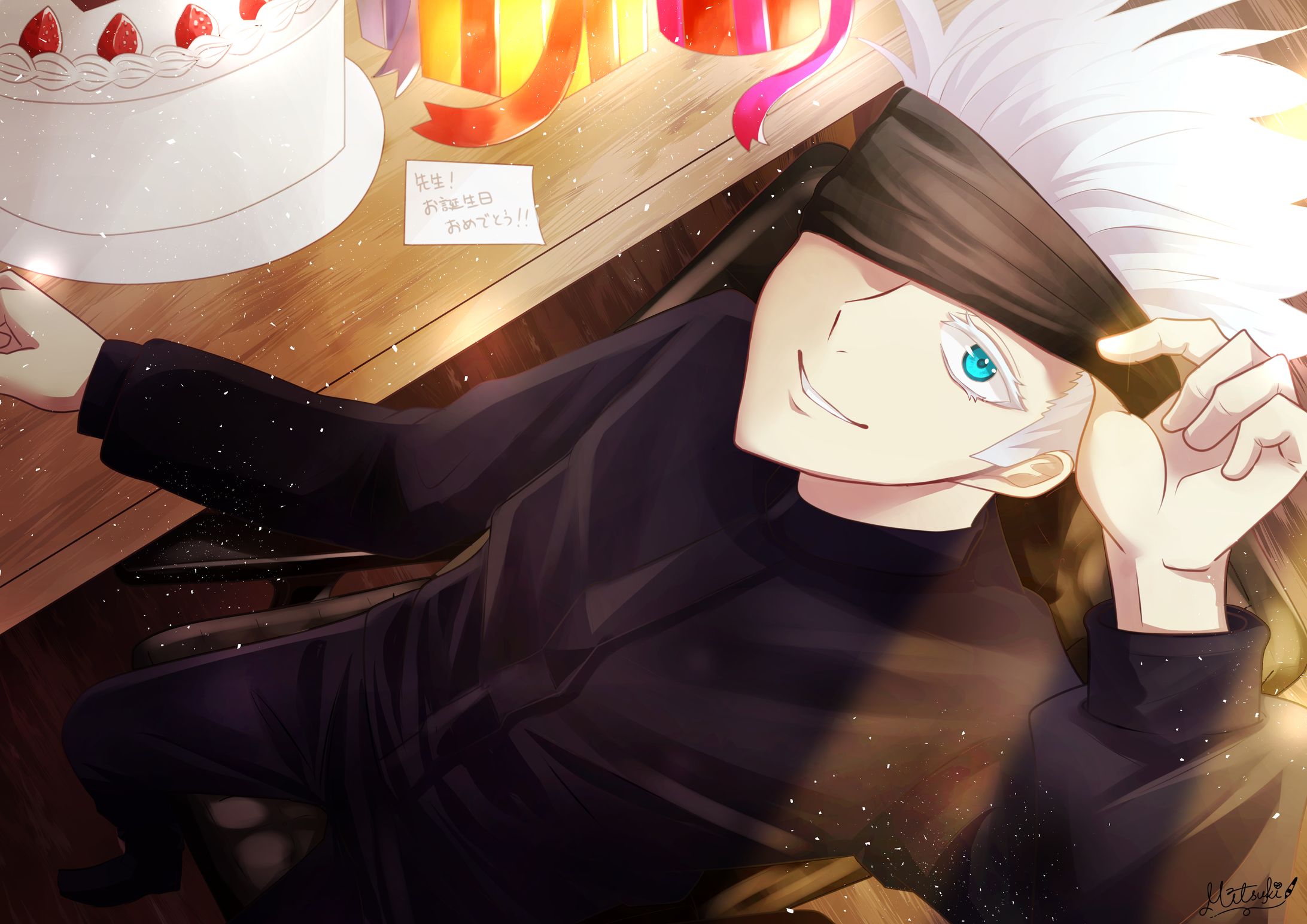 【１枚絵】呪術廻戦　五条悟　ファンアート-1