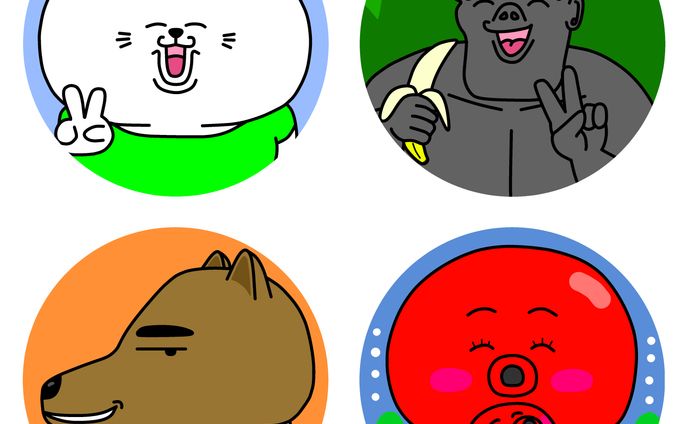動物等のアイコン制作