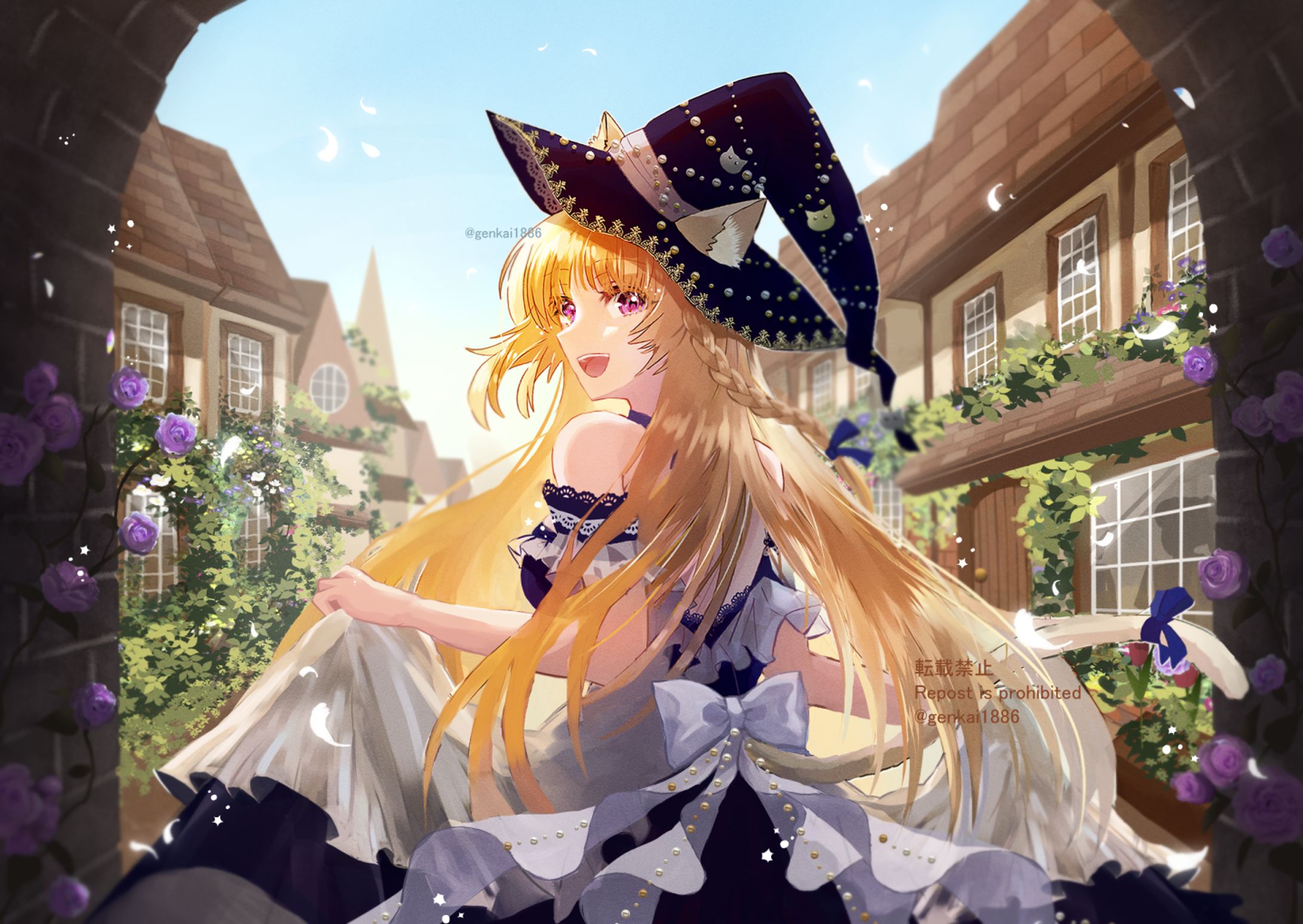 オリジナル　「猫の魔女に連れられて」-1