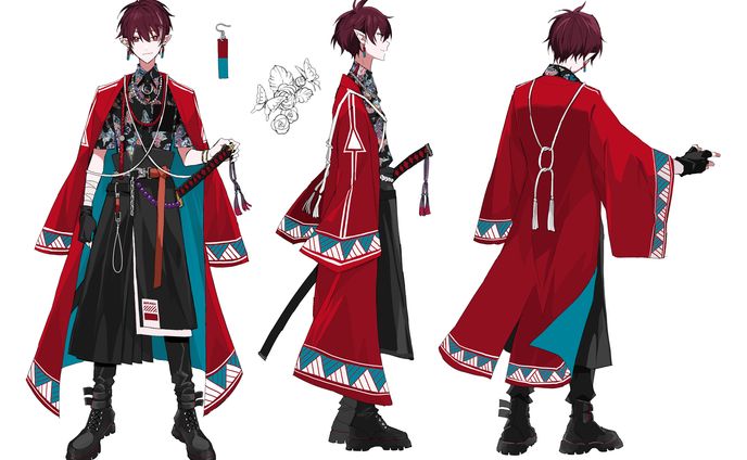 緋城リイド様 新規衣装デザイン