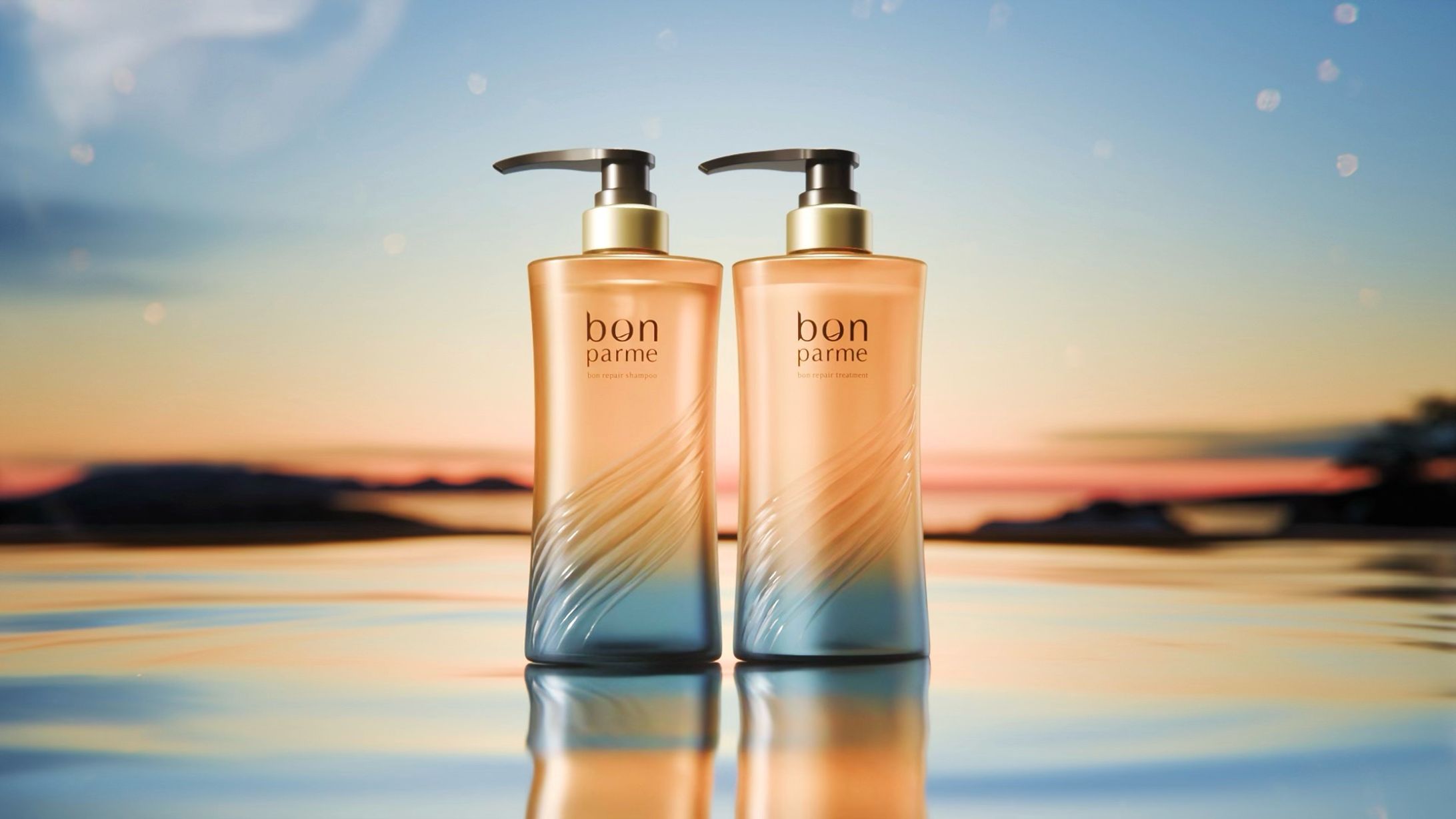 シャンプー・トリートメントブランド『bonparme』ファーストビュー・3DCGアニメーション制作-1