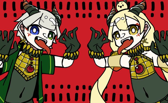 依頼絵、歌ってみたミックス