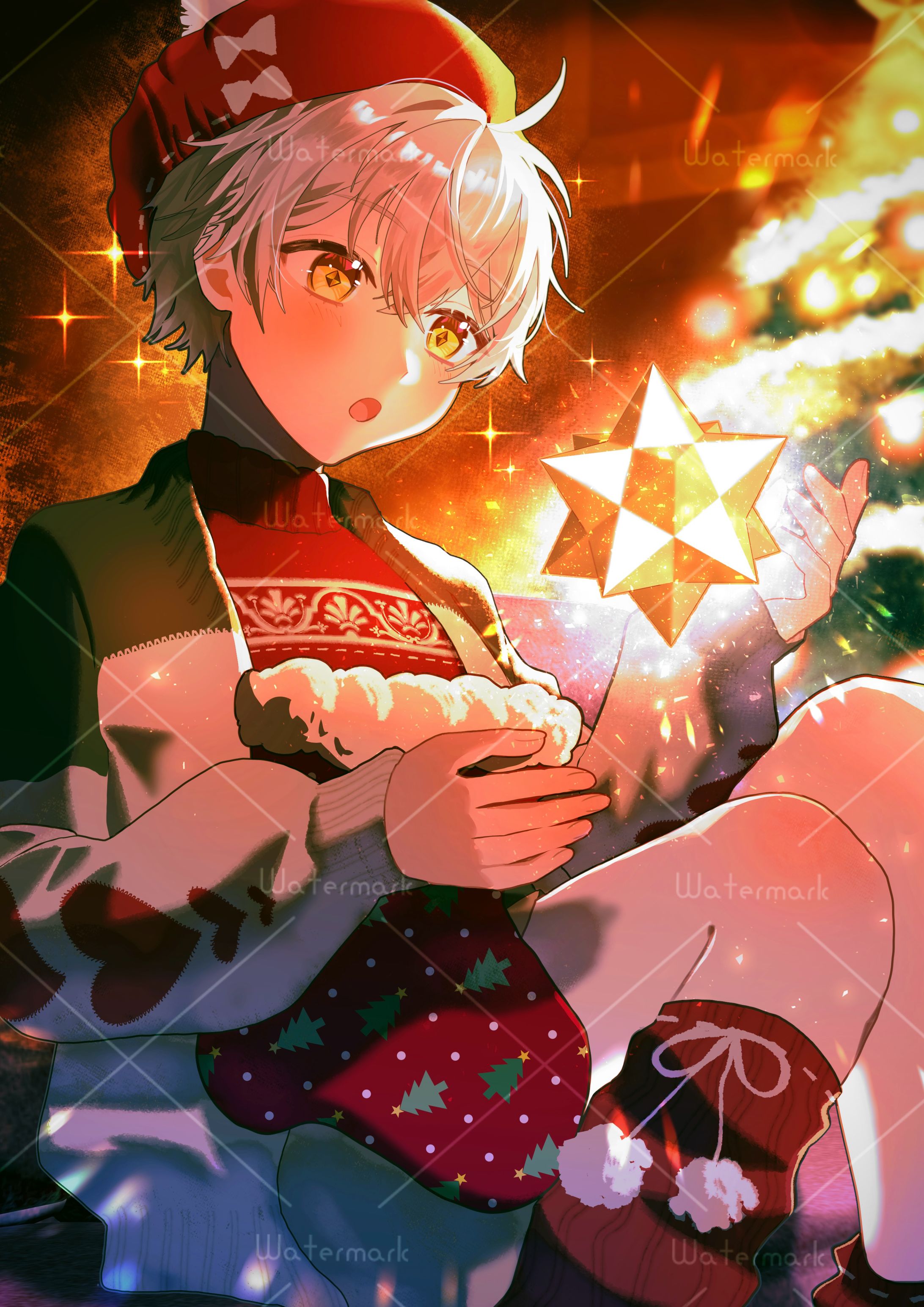 羽柴 利緒様　クリスマスイラスト-1