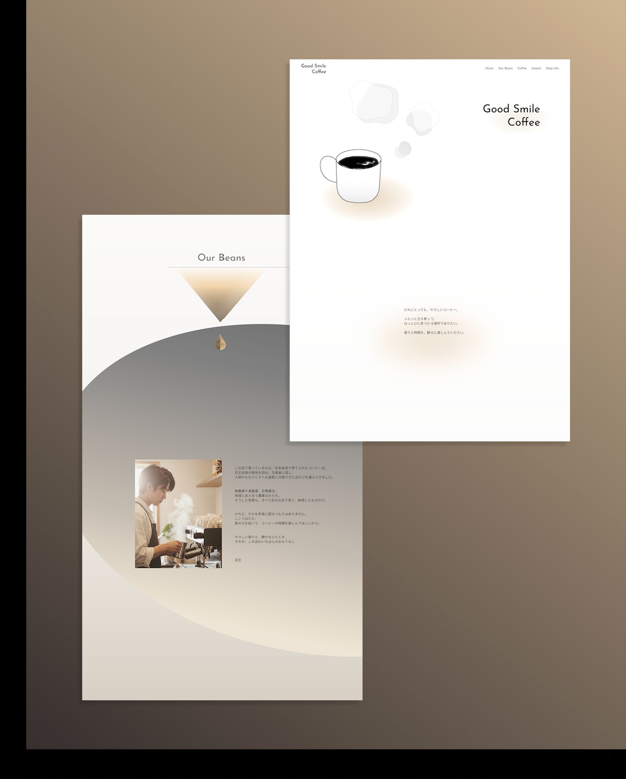 ちいさなcoffee shop HP (参考作品)-1