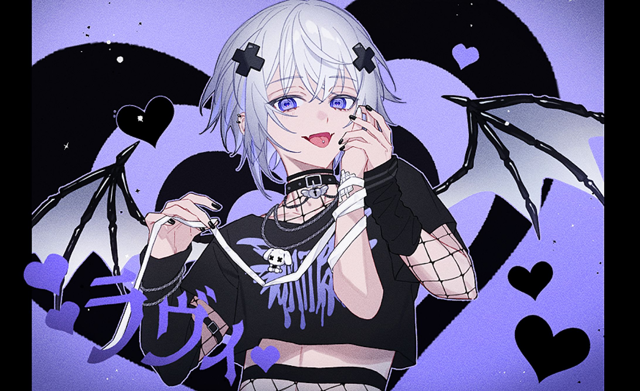 【お仕事】メルト・ダ・テンシ様　『ラヴィ』歌ってみたイラスト-1