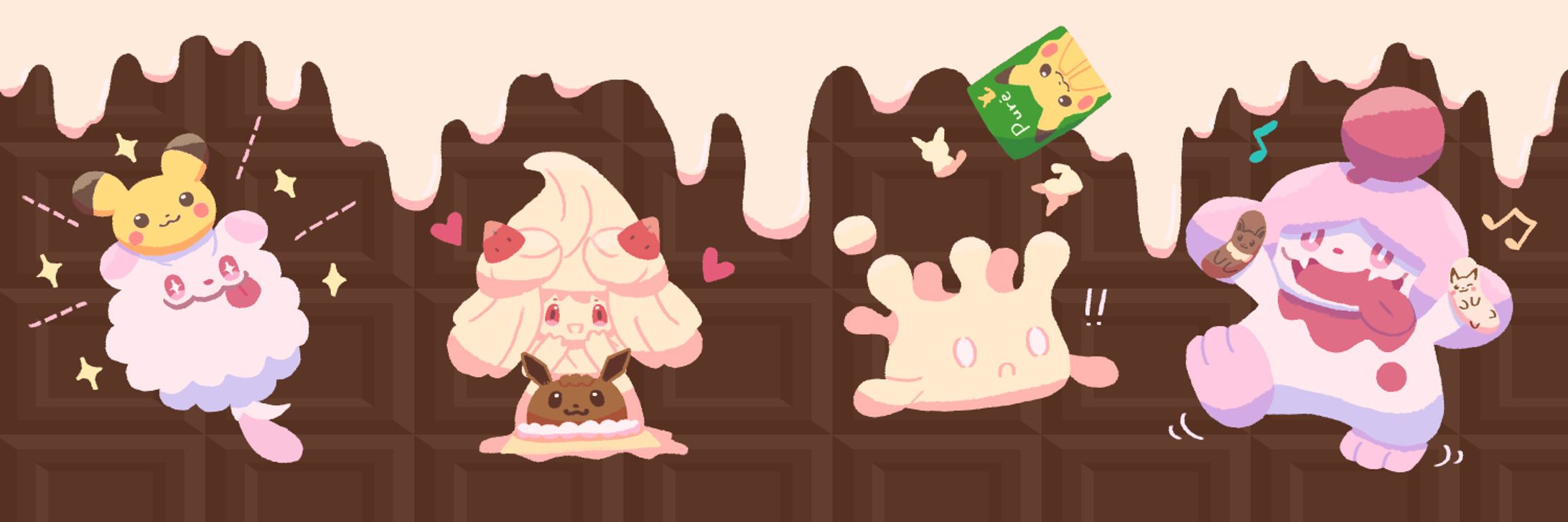 ⑳ヘッダー用スイーツポケモン-1