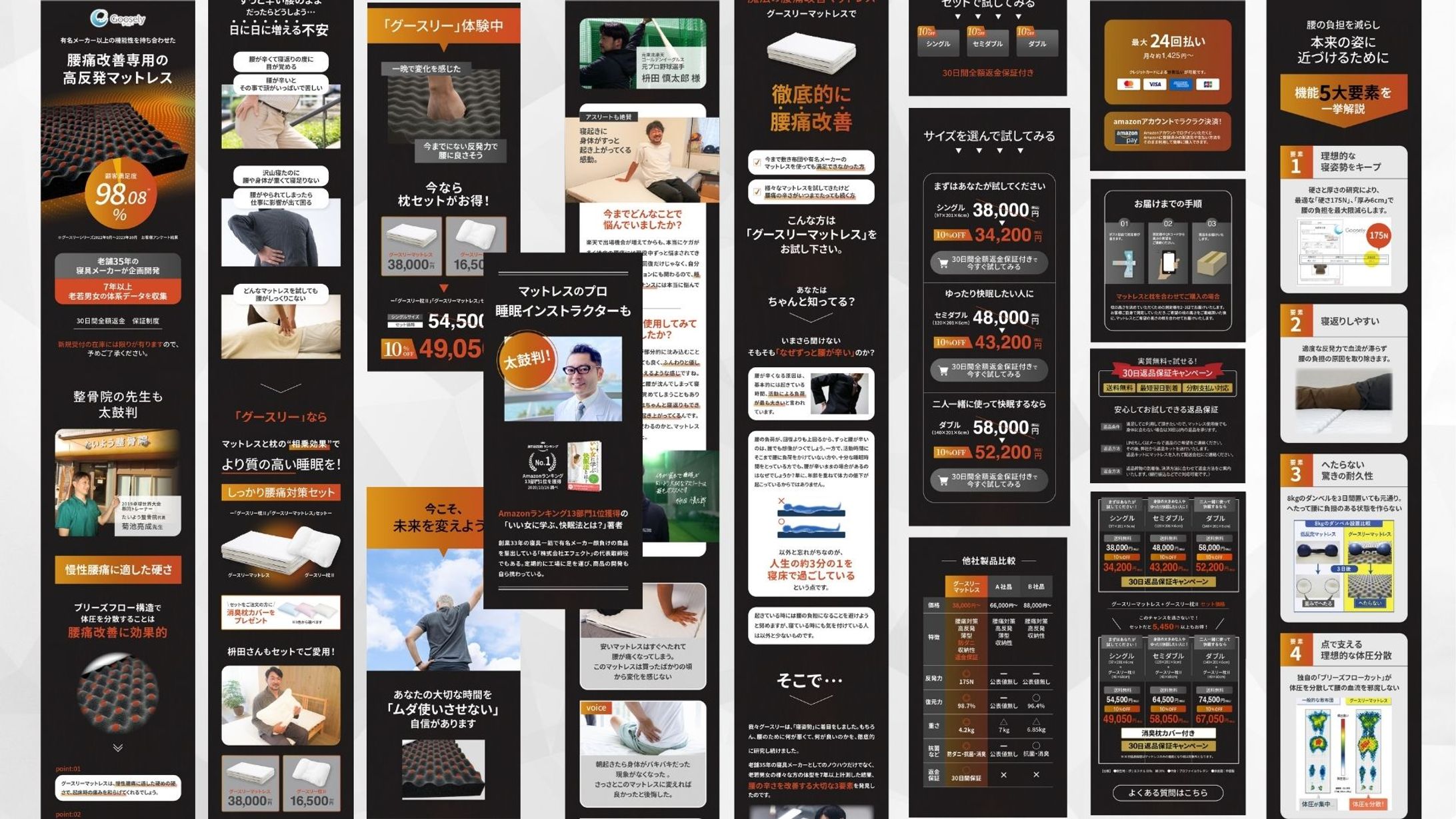 【LP・UXデザイン・コーディング】マットレス販促用LP-1
