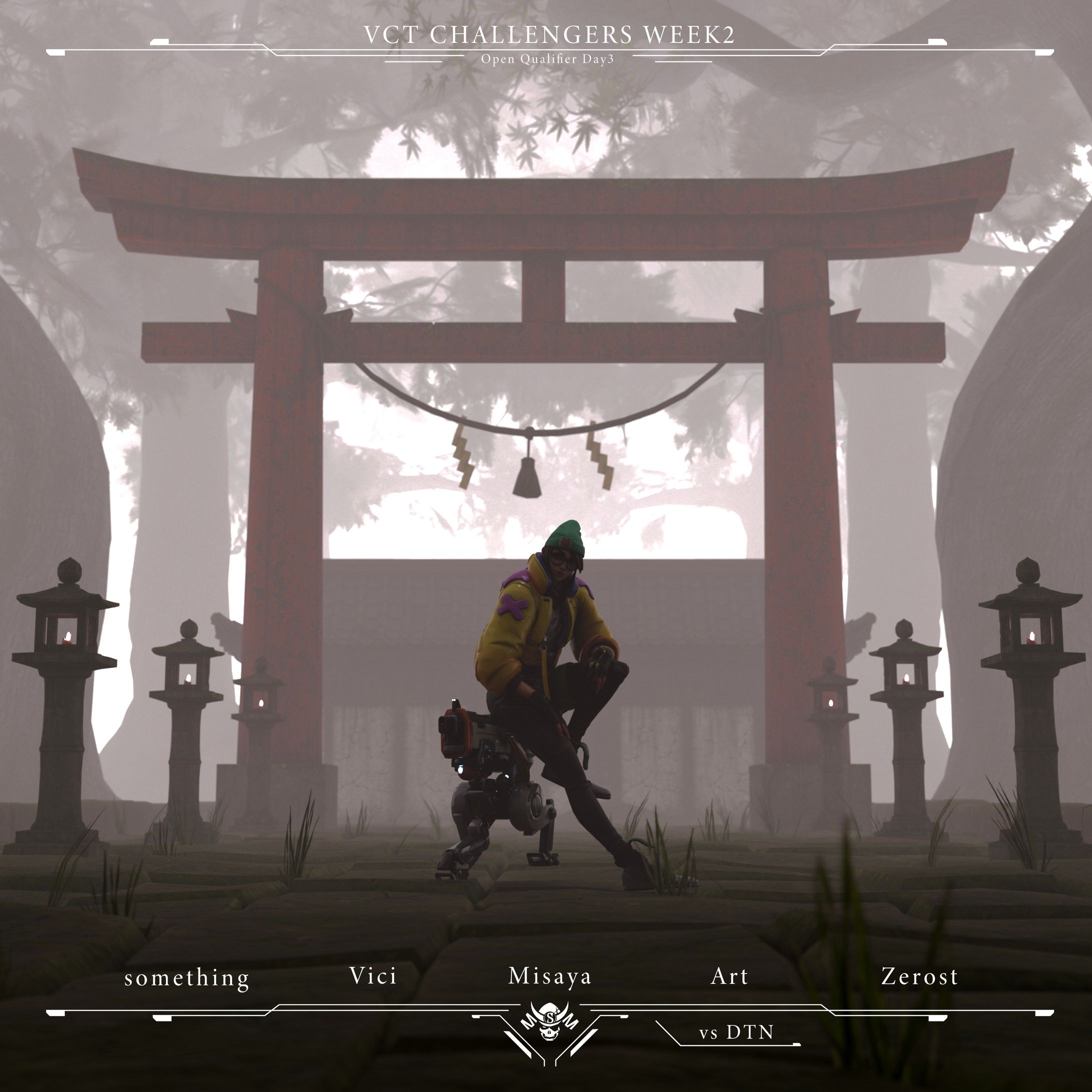 戦国VCT試合前告知画像 vs DTN-1