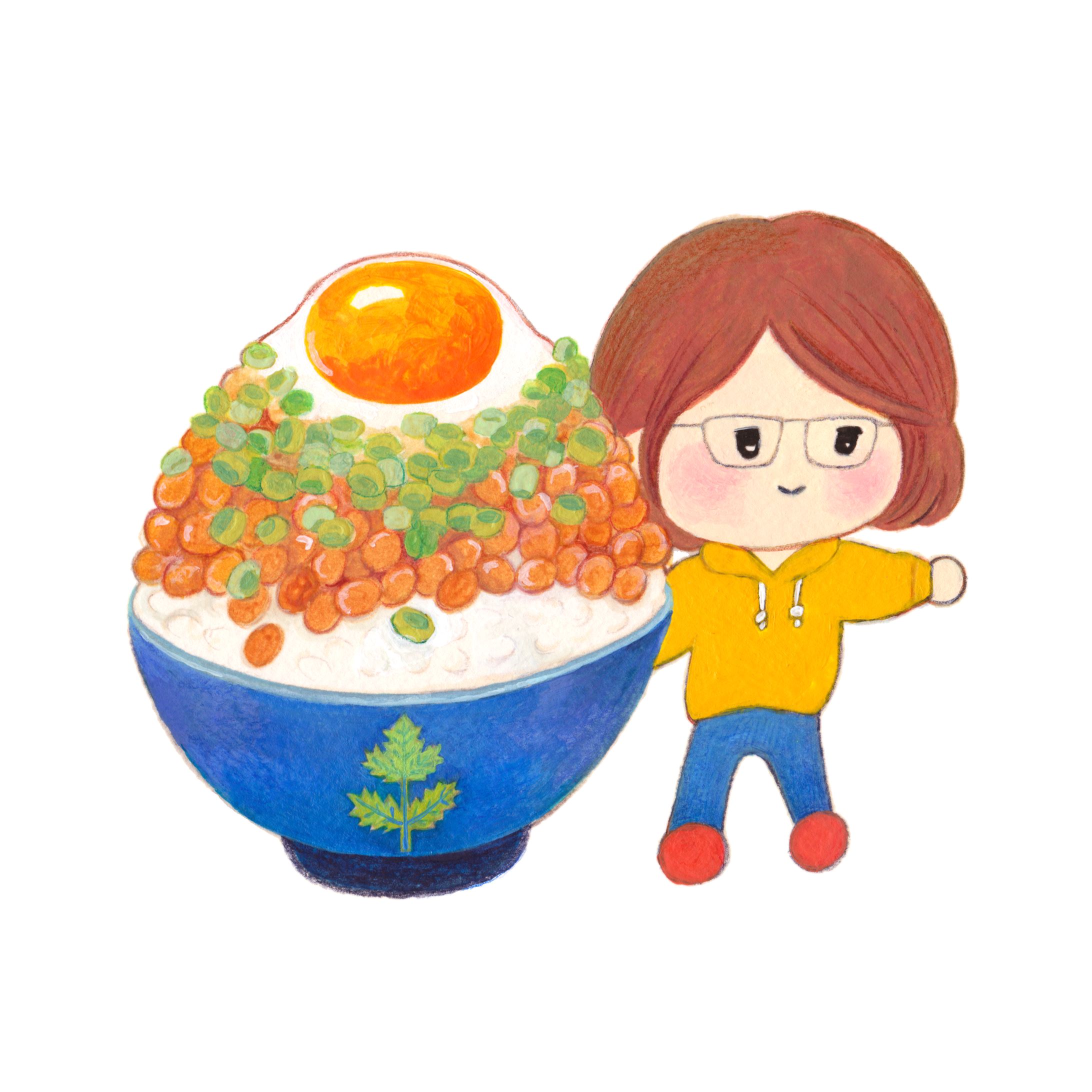 たべもの似顔絵-1