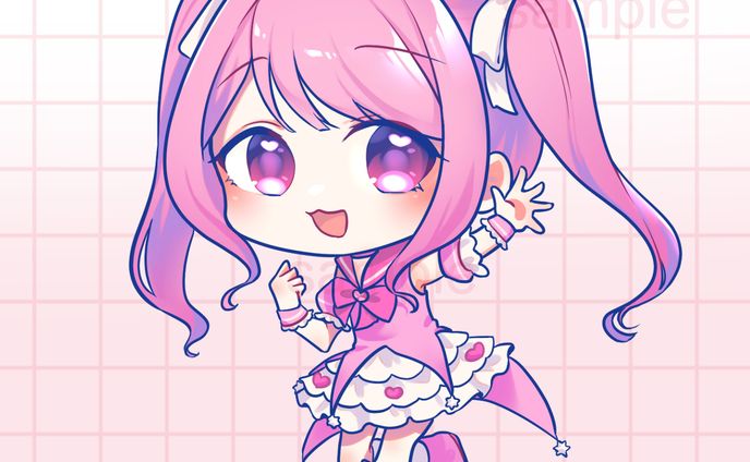 ミニキャライラスト（砂糖うい様）