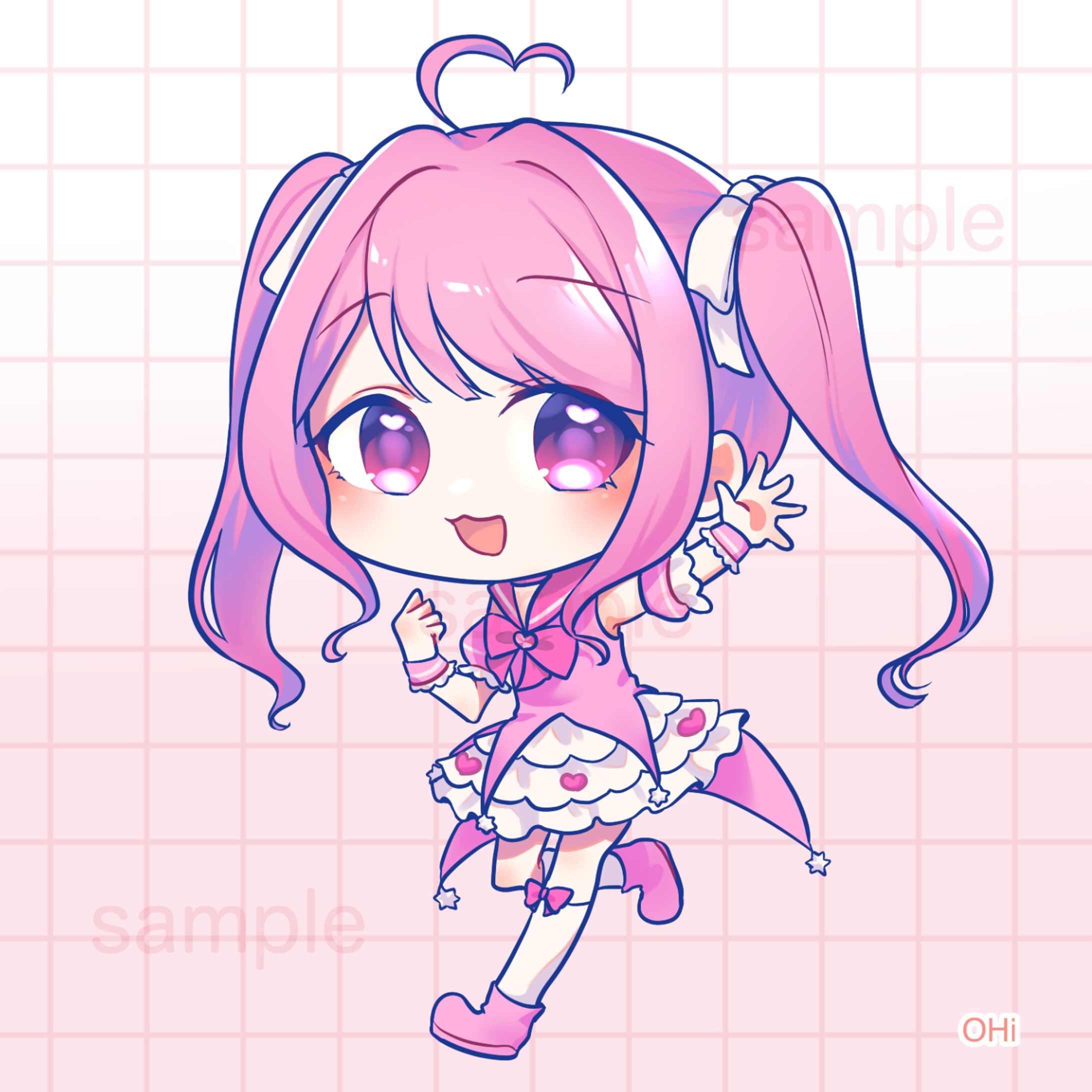 ミニキャライラスト（砂糖うい様）-1