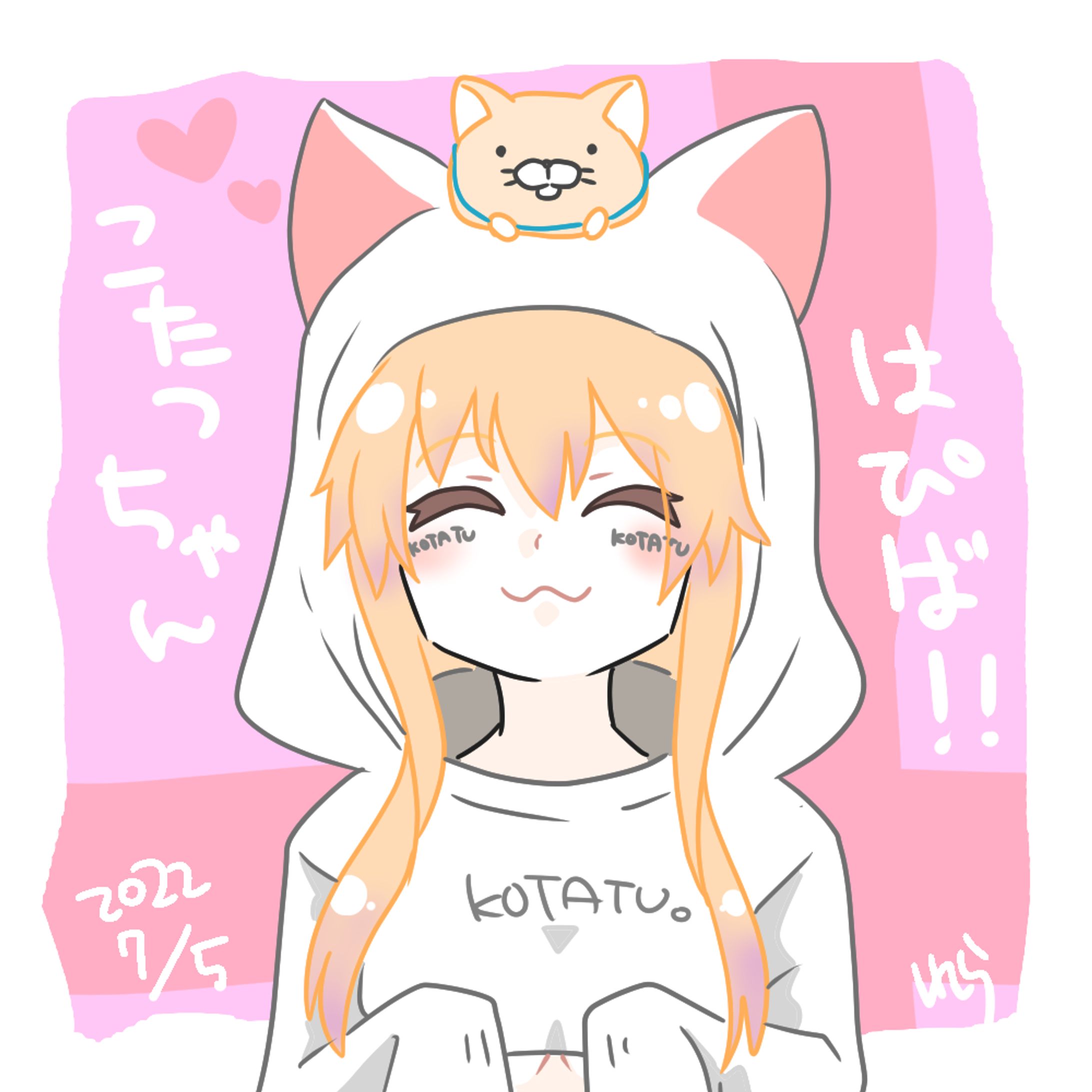 VRChat フレンドさんお誕生日イラスト-1