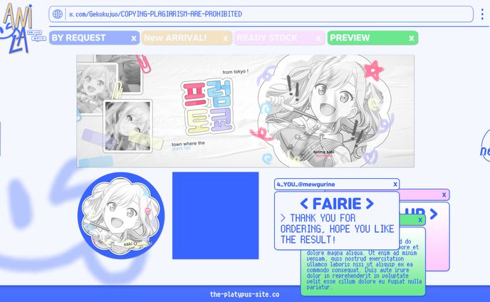 LAYOUT by request, FAIRIE.