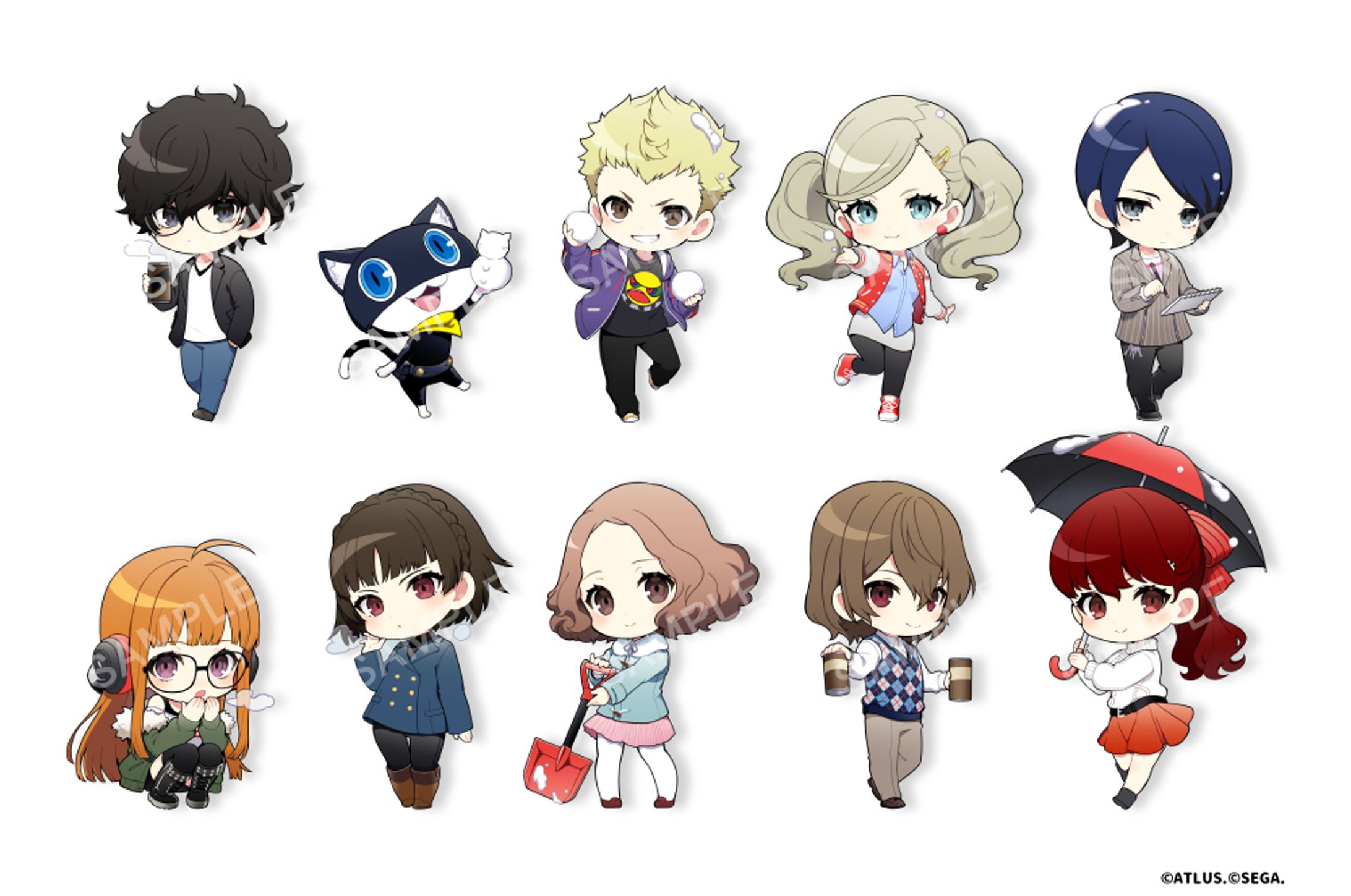 【ペルソナ5 ザ・ロイヤル×ANIPLUS様】　コラボカフェ グッズ用イラスト-1