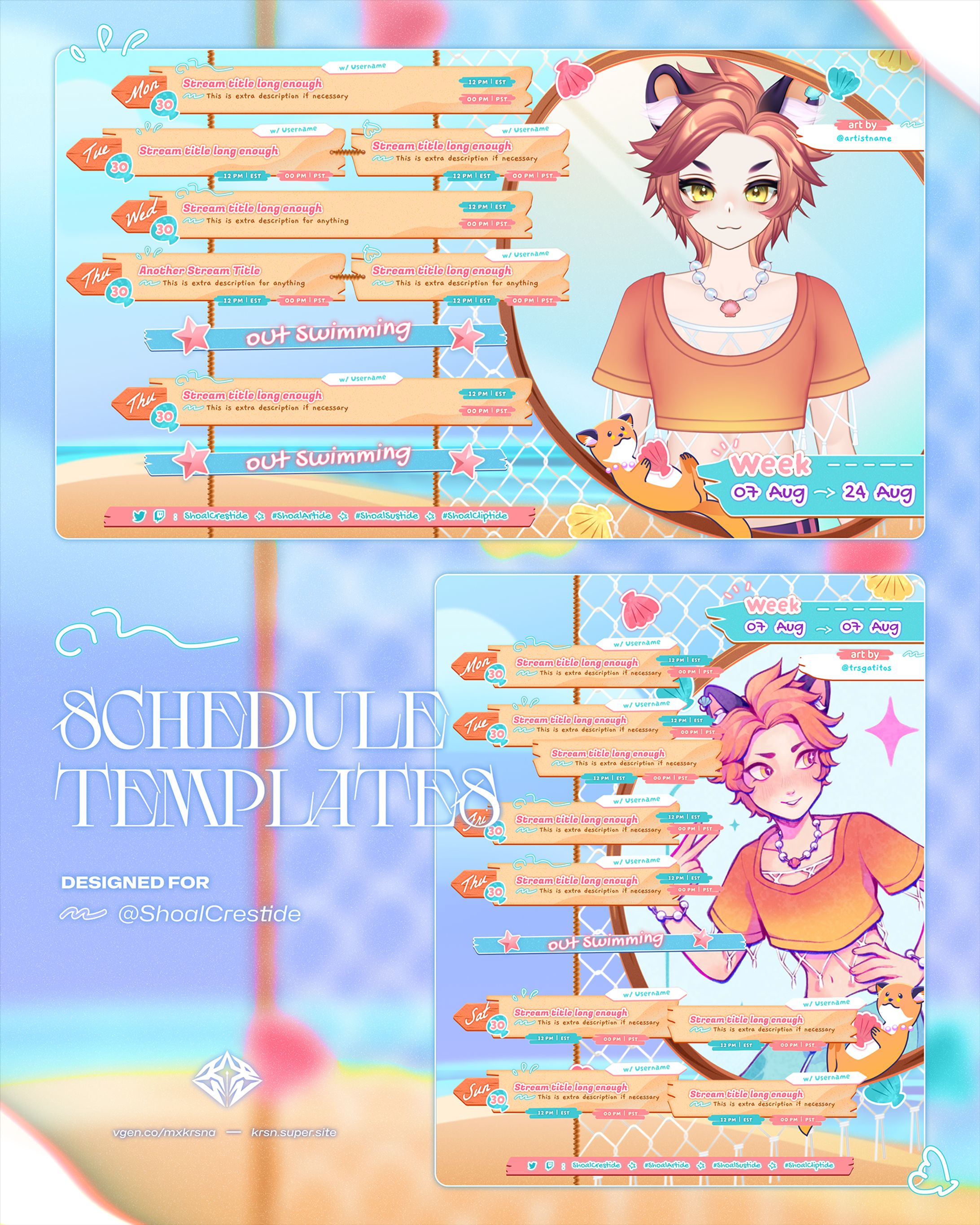 Shoal Crestide ⬥︎ Stream Schedule-1