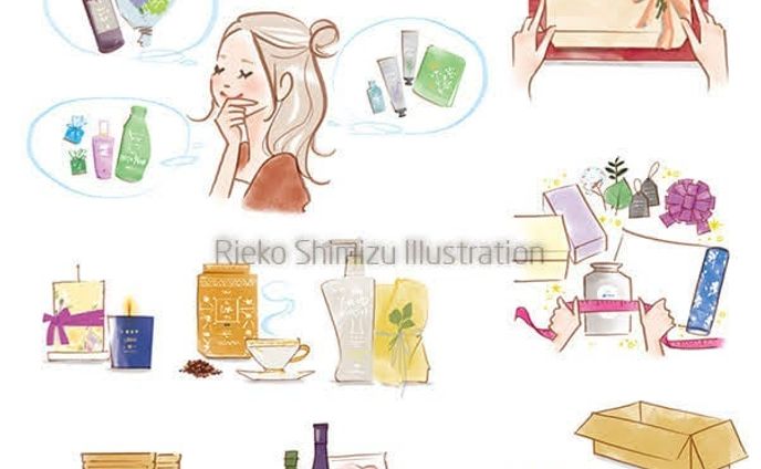 小物イラスト_成実堂出版「基本のラッピング」