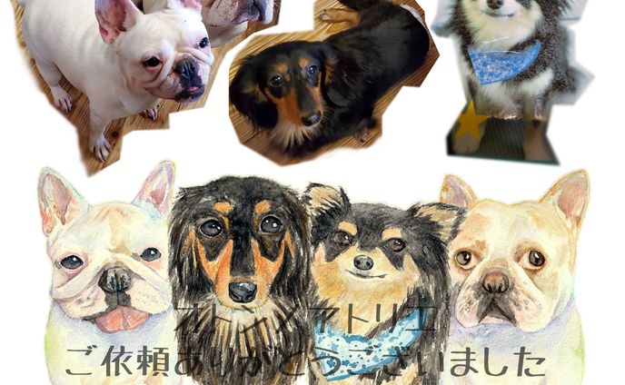 ペットの似顔絵